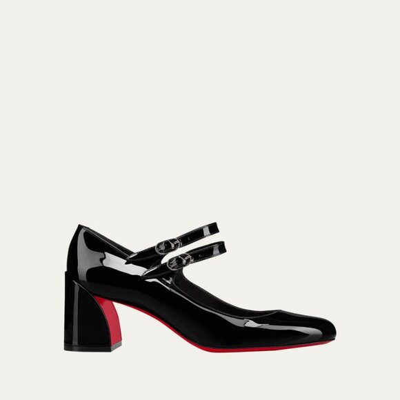 NEW NWOB Christian Louboutin Miss Jane 55 Patent Leather Pumps Size 40 - Picture 1 of 5
